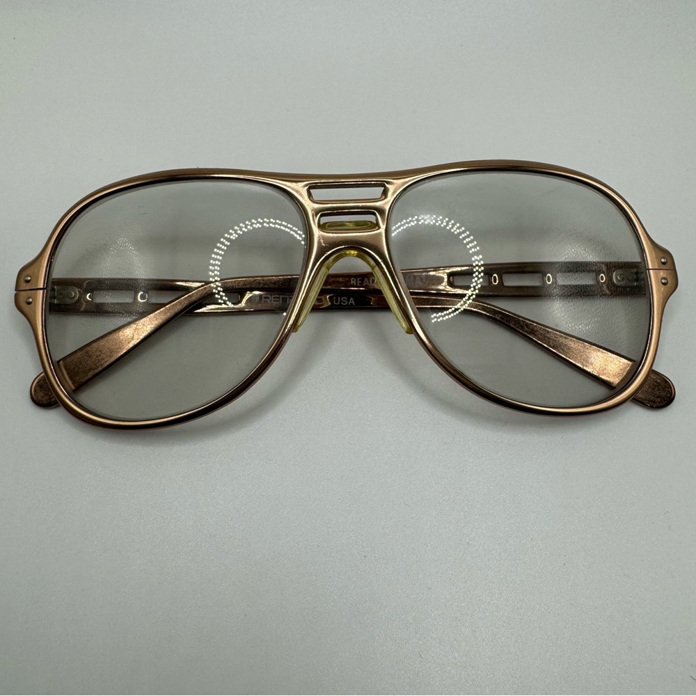Vintage Renauld USA Sunglasses Oversized Sunglasses Gold Medal